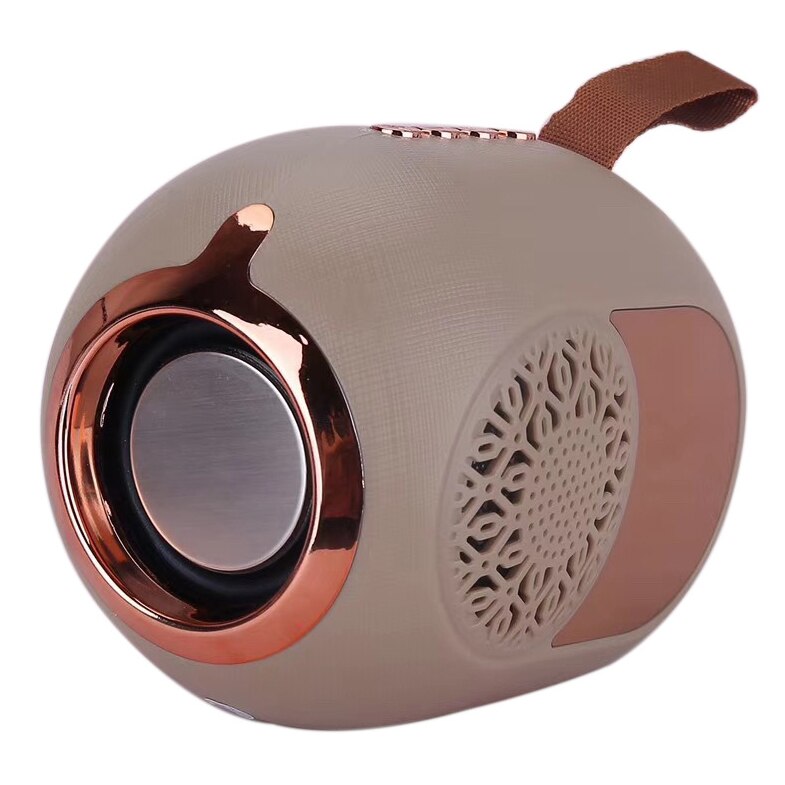 Gouden Ei Bluetooth Speaker Subwoofer Mini Speaker Board Draagbare Mini Ronde Vat: White