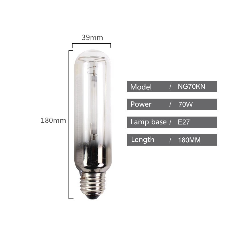 Lampe à Sodium haute pression pour culture de plantes, ampoule jaune haute efficacité 220V E27 E40 70W 100W 250w 400w 1000w: 70W  (E27)