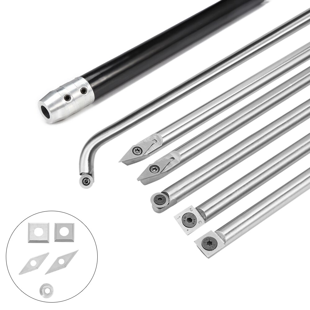 Hout Draaien Tool Beitel Verwisselbare Hardmetalen Messen Tip Draaibank Tool Insert Cutter Kan Match Legering Staal Houtbewerking Tool