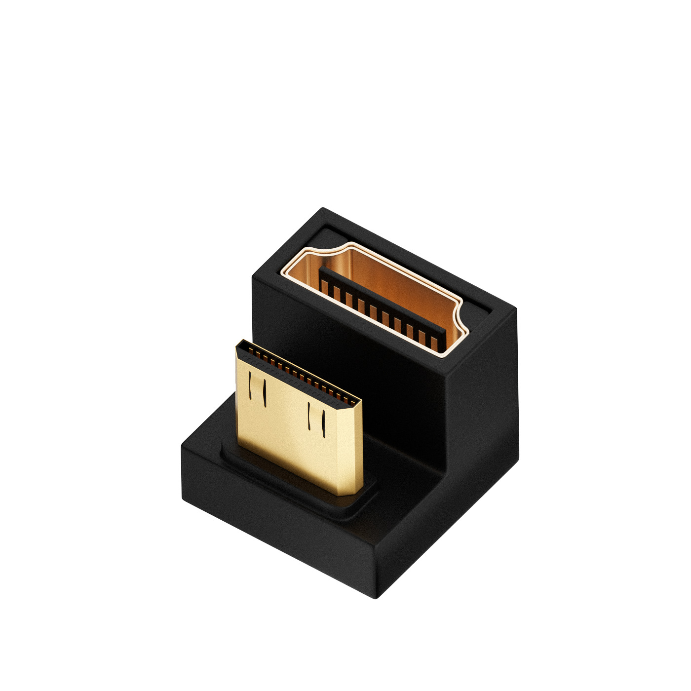 8k 4k uhd hdtv 2,1 Adapter 90 Grad abgewinkelter Mini Mikro HD-kompatibler Stecker auf HD-kompatibler weiblicher Adapter für Laptop-Kamera: Himmel Blau