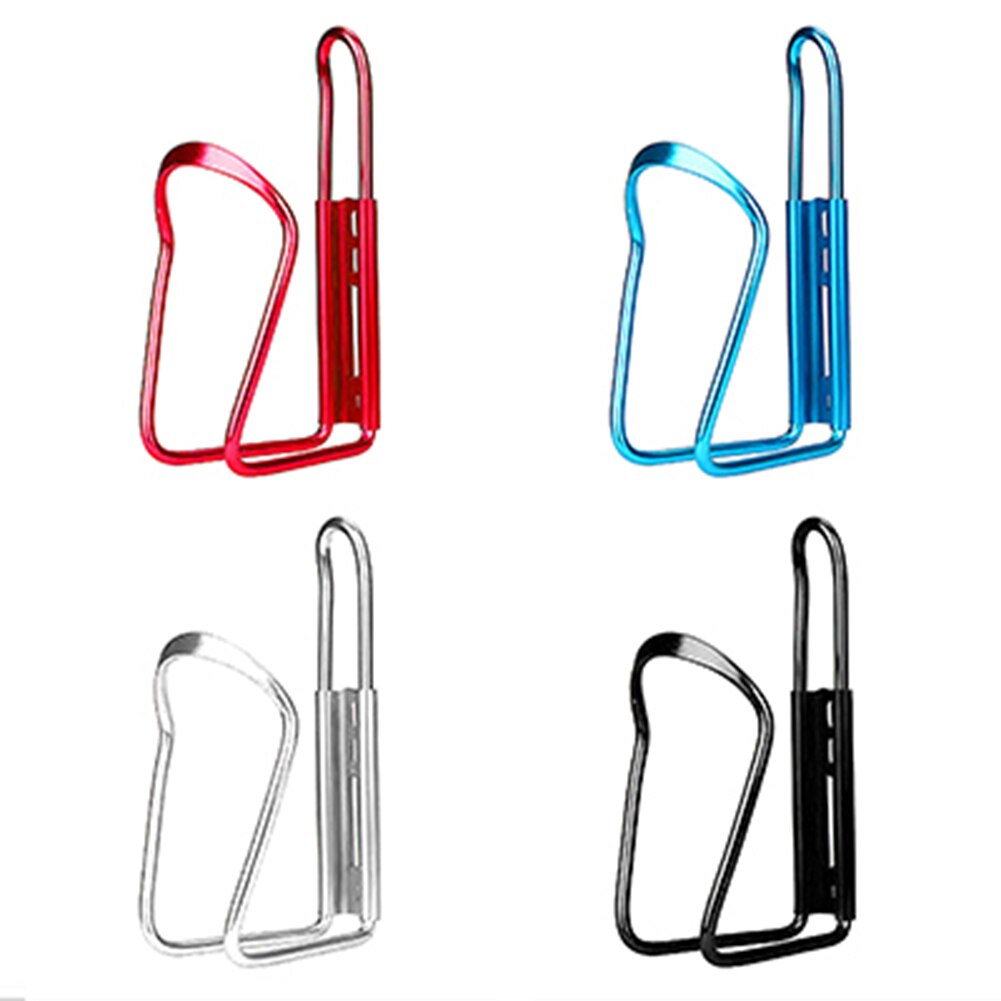 De aleación de aluminio de la bici bicicleta botella de agua taza Rack jaula soporte elástico ajustable bicicleta taza de bebida sostenedor de botella de agua