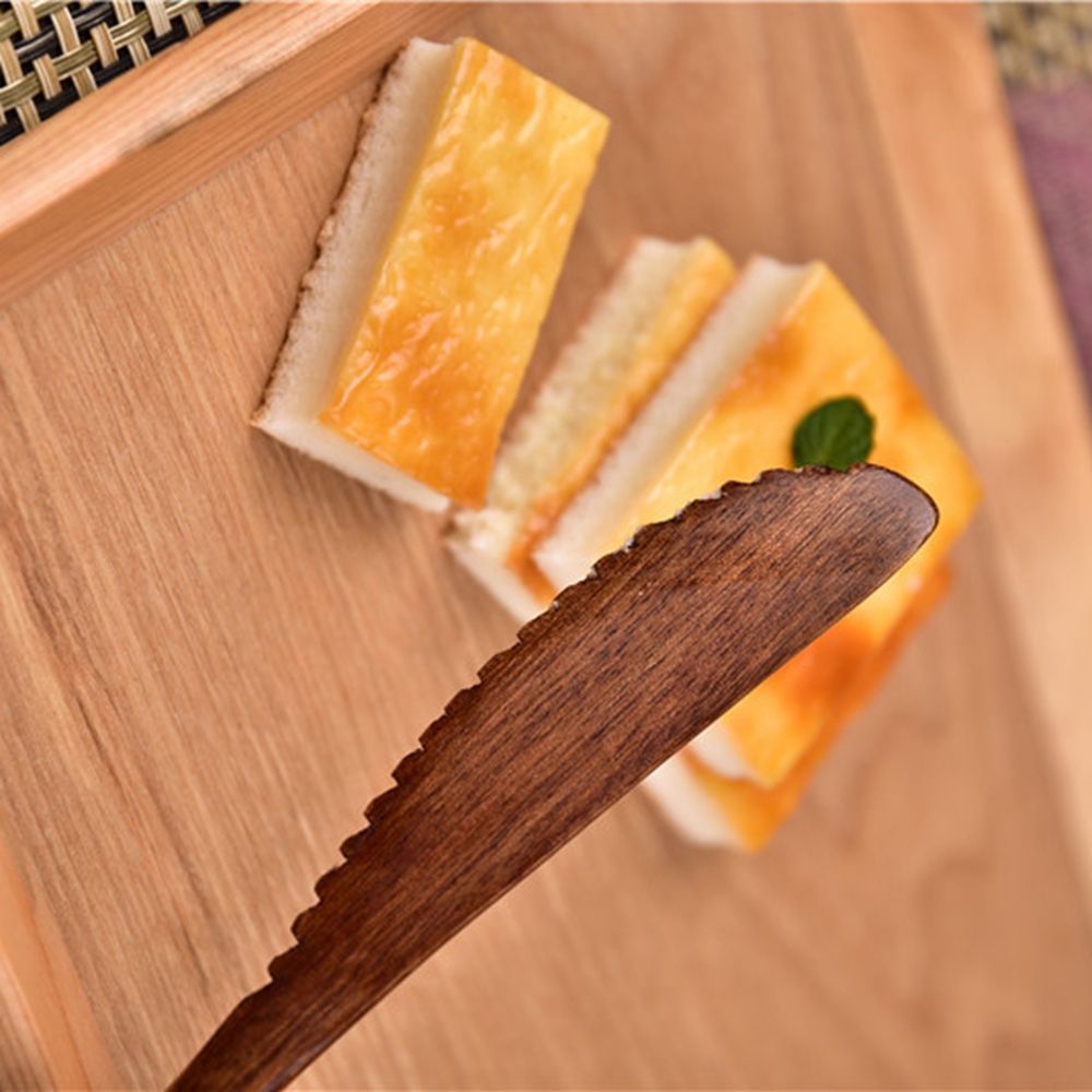 Wooden Marmalade Knife Butter Spreader Dinner Tabeware With Thick Handle Cutter Toast Bread Knife Kichen Tool