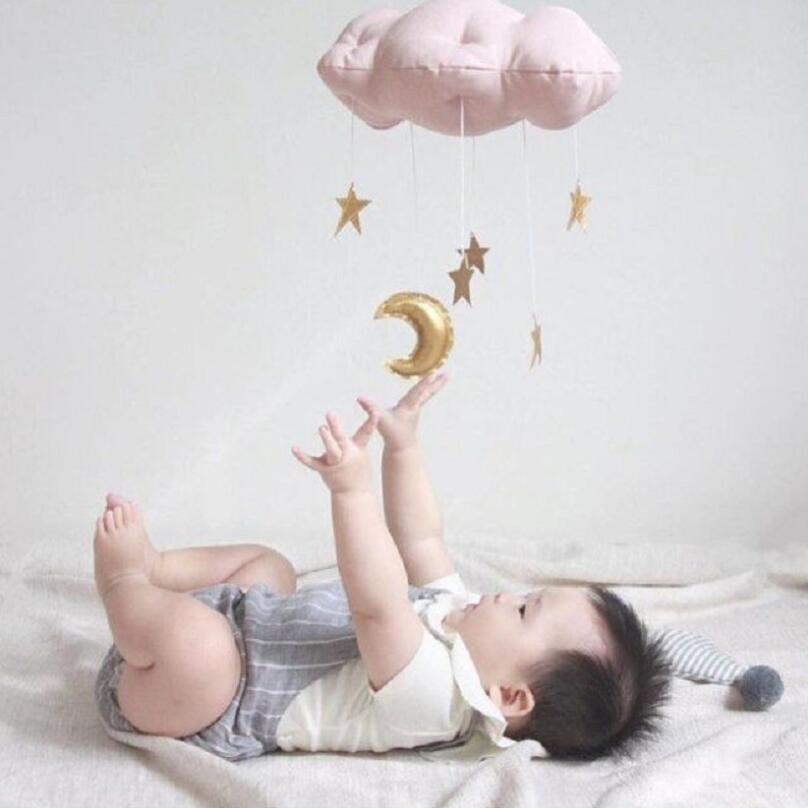 Stijl Nordic Thuis Cloud Wanddecoratie Baby Bebe Wieg Bed Opknoping Decor Voor Baby Troost Pop Kind Room Photo props