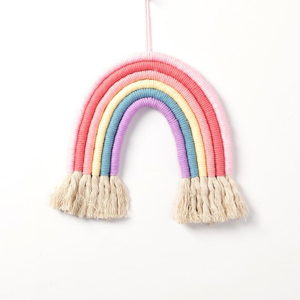 Regenboog Nordic Muur Opknoping Speelgoed Voor Baby Boy Meisjes Kamer Teepee Decoratie Nursery Kinderen Kids Interieur Decor: Rood