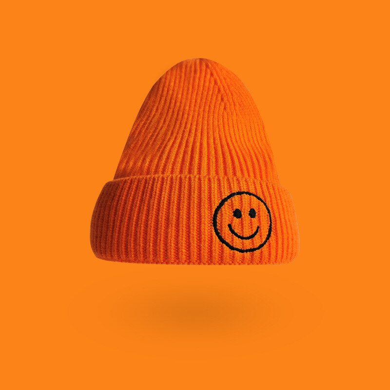 Gebreide kindermuts, babywarmer, babywintermuts voor meisjes, 12 kleuren , 1 to 6 oud, peutermuts, muts: Oranje