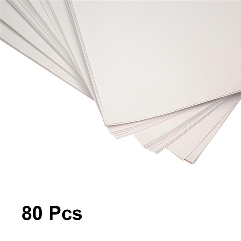 80 Sheets 100g 8K Standard Sketch Drawing Paper Painting Art Supplies for Artist School (White)