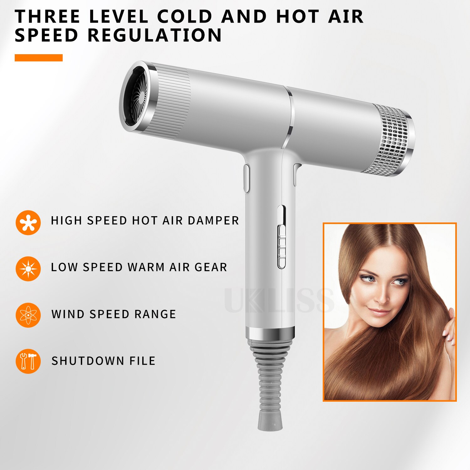 Professionele Föhn Infrarood Haardroger Anion Föhn Low Noise Elektrische Haar Blower Droger Koude Wind Salon Haar Styler