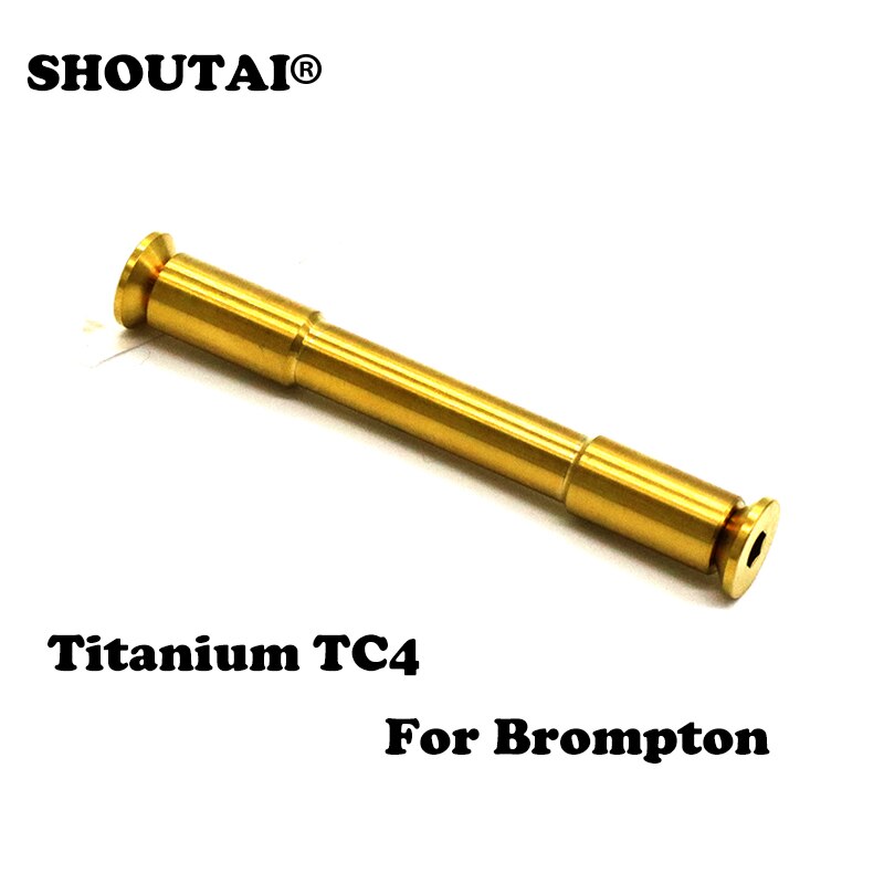 SHOUTAI – fourche arrière de vélo en alliage de titane, ensemble de pivots et boulons pour pièces de vélo Brompton: Gold