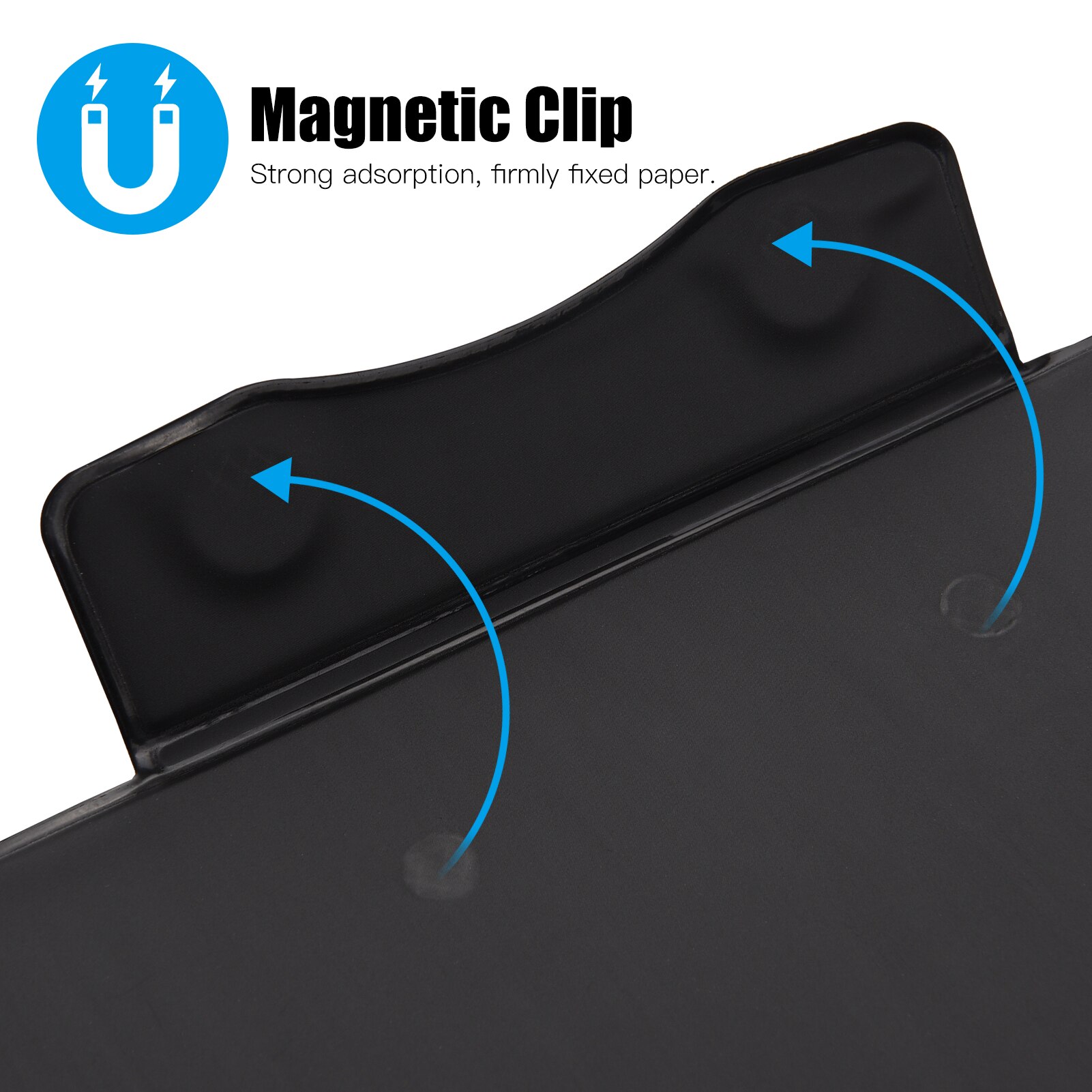 A4 Magnetic Clipboard File Folder Writing Pad Document Holder Paper Clip for Interview School Office Supply