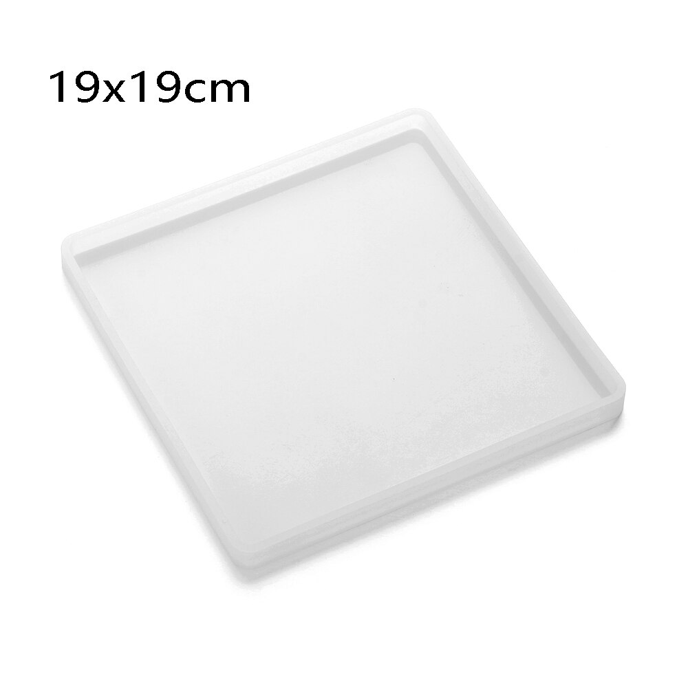 1pc støbeforme til epoxyharpiks til smykker til fremstilling af støbeforme flydende kunst håndværk håndlavet lerværktøj til boligtilbehør: 19 x 19