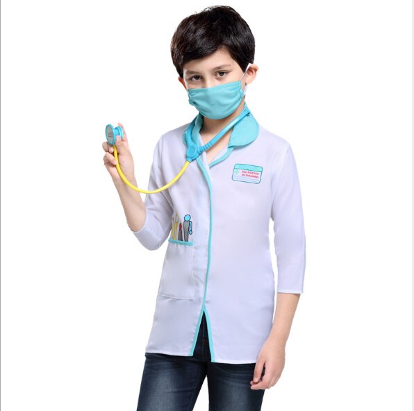 Purim børn dreng hospital mandlig læge sygeplejerske kostume kirurg dr uniform cosplay halloween karneval fest fancy kjole