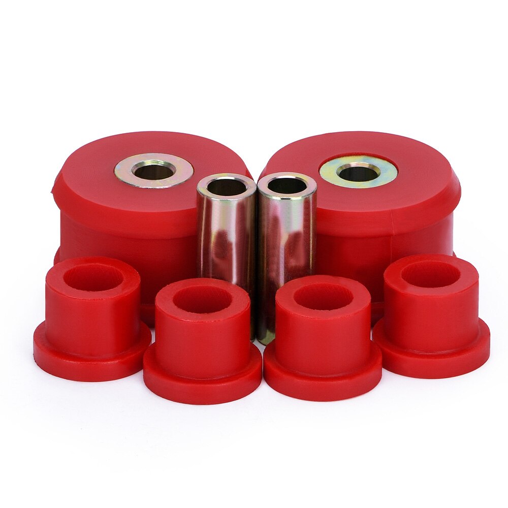 Frente de brazo de Control casquillo Kit para VW escarabajo 98-06 de Golf/85-06/Jetta 85-06 de poliuretano negro rojo WX-CAB01: Rojo