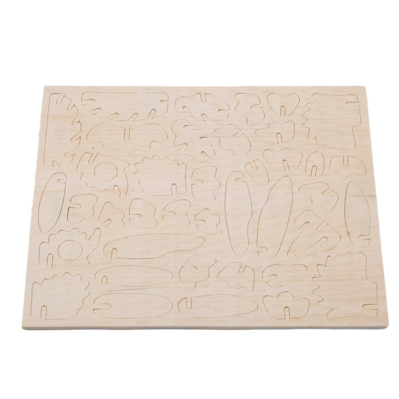 3D Houten Uil Puzzel Jigsaw Houtbewerking Kids Kit Speelgoed Model Diy Bouw Dier Puzzel Game Vergadering Voor Kinderen