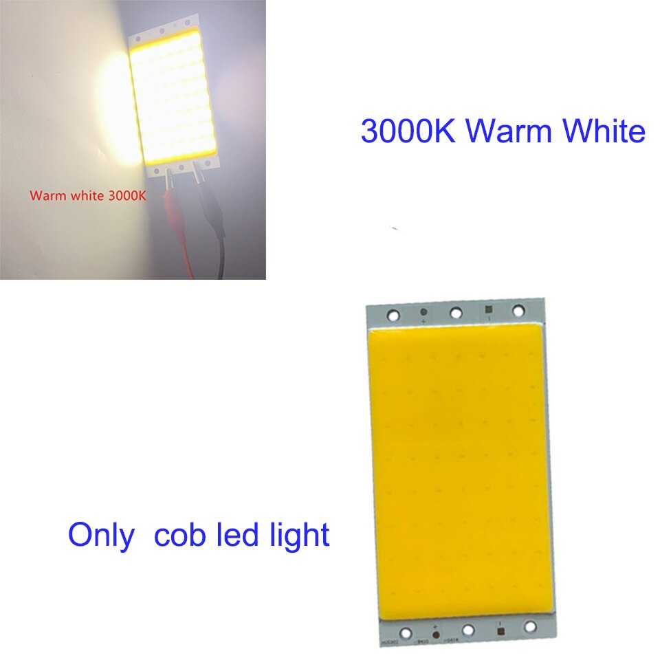 Panneau lumineux LED 12V 15W COB avec contrôleur de gradation 1500lm, 2 pièces/lot, ampoule blanche froide naturelle chaude pour la décoration de travail de bricolage: 3000K