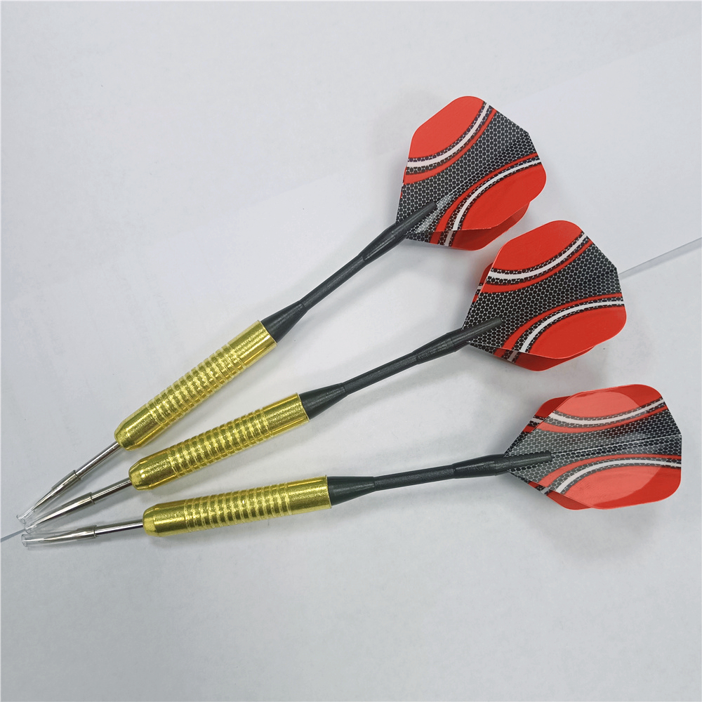 15cm 3Pcs 16g Steel Tip Darts Sports Entertainment Iron Plated Copper Dart Body Nylon Dart Rod PET Flight Darts Accessories