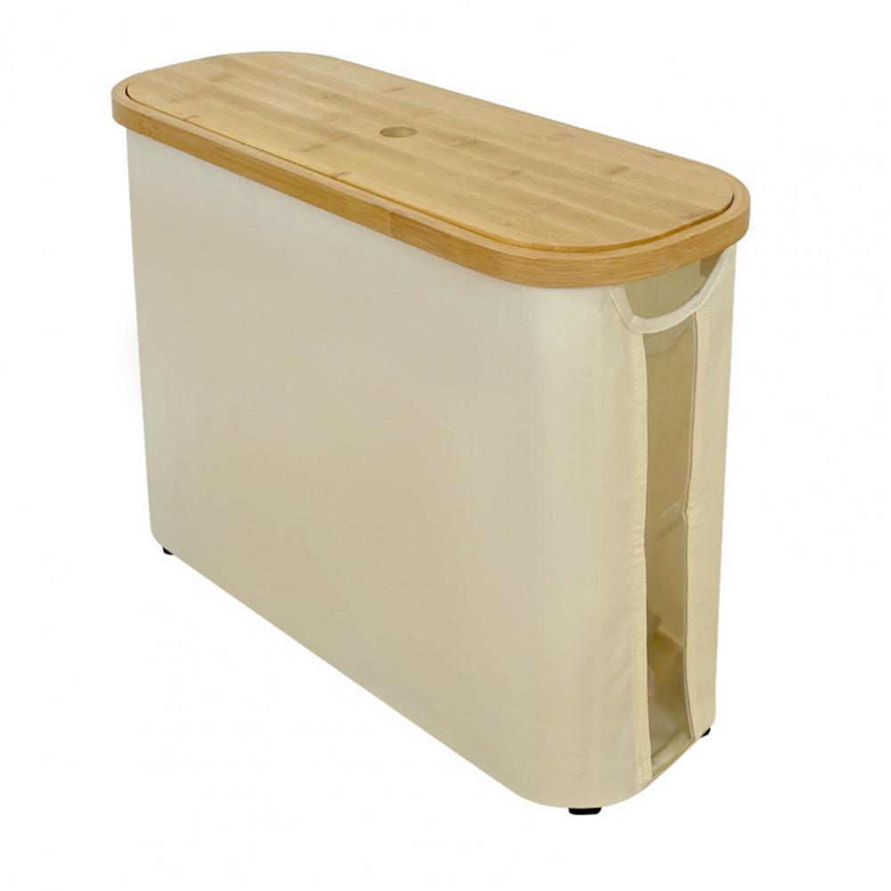 Large Capacity Toilet Paper Storage Basket Organizer With Lid Bathroom Toilet Paper Storage Organizer （hold 9 Rolls Of Paper）: Beige