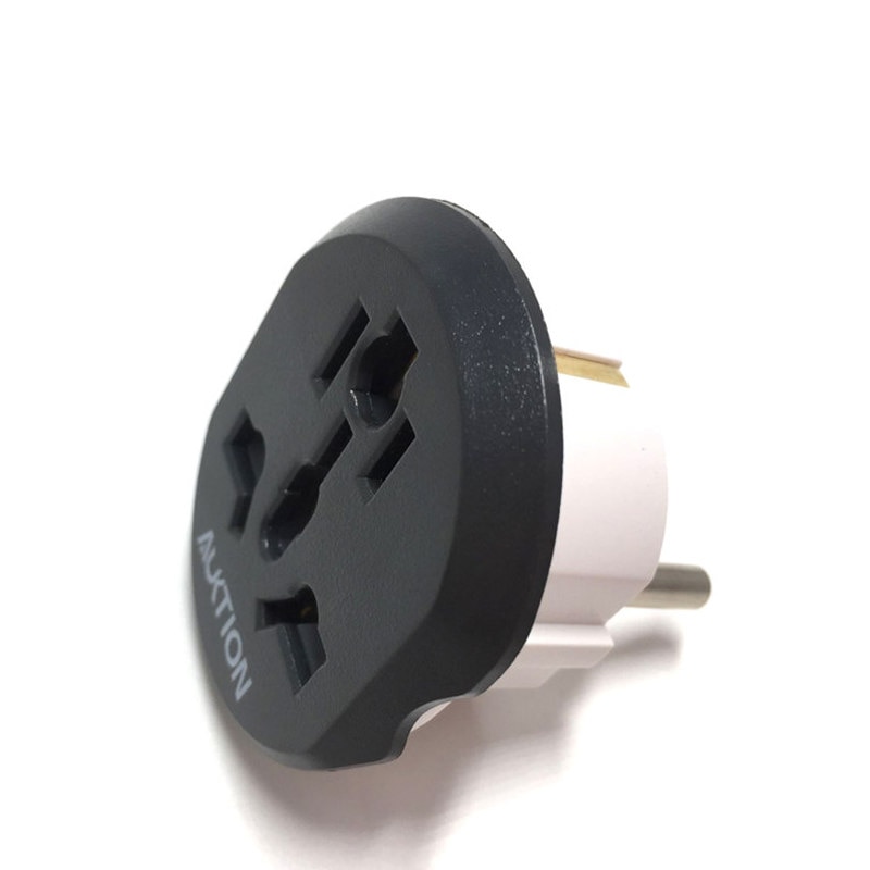 Auktion eu adapter 16a elektriske stik us uk au til eu stik universal strømskinne stik konverter euro  ac 220v til hjemrejse
