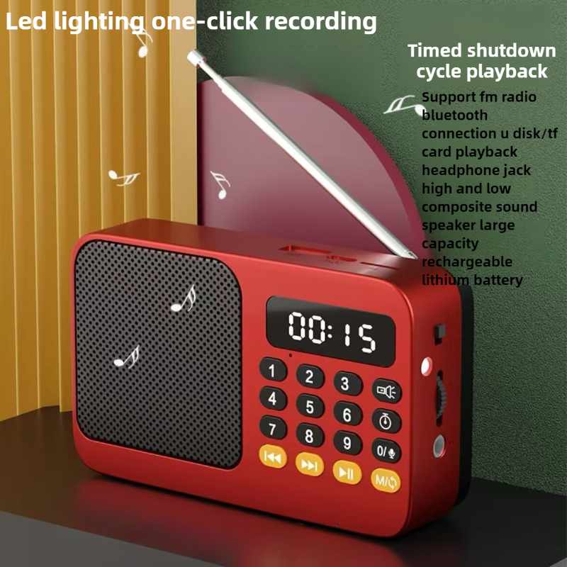 Radio Radio Fm Przenośne małe awaryjne akumulatory Ham Bluetooth Sound Box Kuchenne Am Mini Vintage Ham Głośnik Odtwarzacz Mp3
