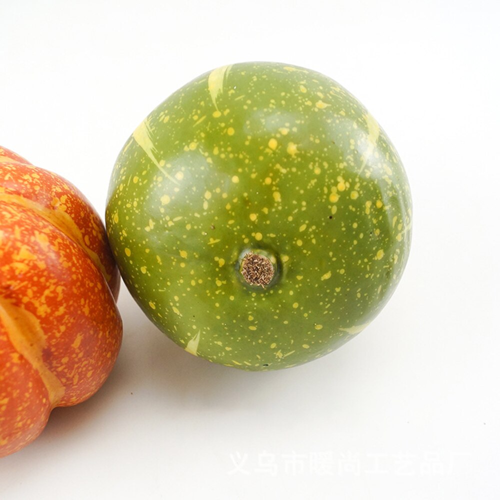 8pcs Fall Harvest Decorations Props Artificial Mini Pumpkin Gourd Berries Maple Simulation Decorations