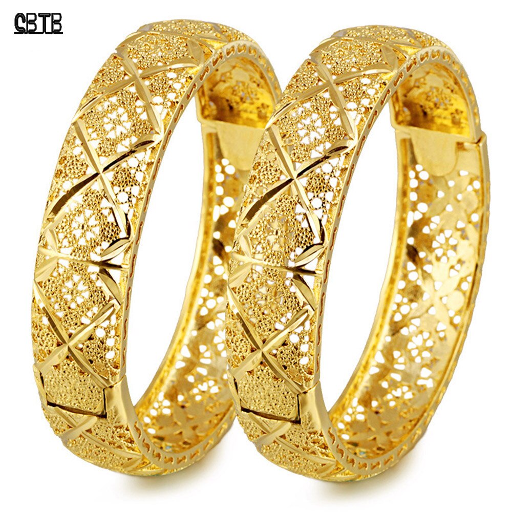 24k oro etiope gioielli braccialetto musulmano donne Dubai Ramadan braccialetto Africa arabo matrimonio gioielli turchi regalo all&#39;ingrosso