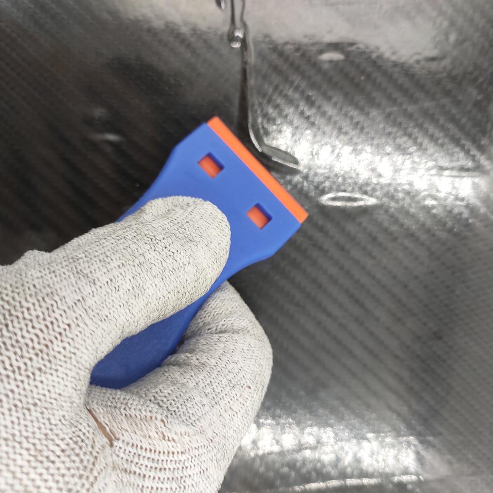 Blue Plastic Handy Safety Razor Scraper Lcd Screen Sticker Glass Glue Remove Car Wrap Residual Shovel Sign Making Scraper E17B