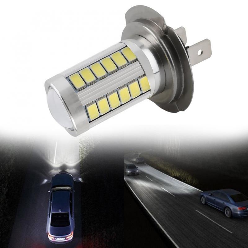 1/2 Pcs H7 Super Heldere Witte 5630 SMD 33 LED Auto Fog Driving Light Lamp Decoratieve Verlichting