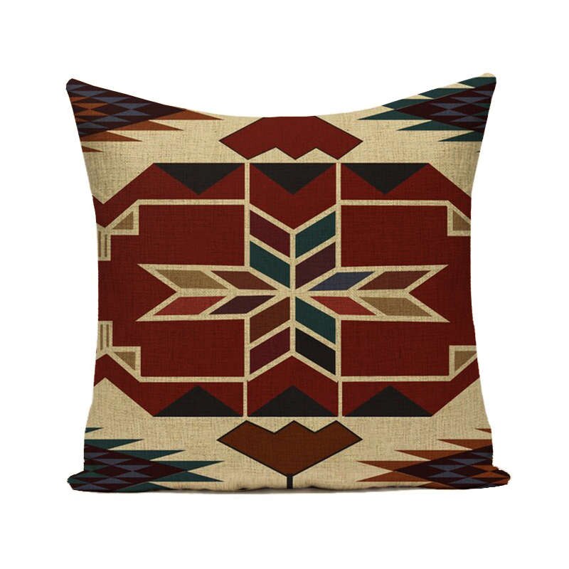 Sierkussen Gevallen Bohemian Aztec Geometrische Patroon Kussenhoes 45Cm X 45Cm Thuis Woonkamer Decoratie Linnen/katoen Kussensloop: 12