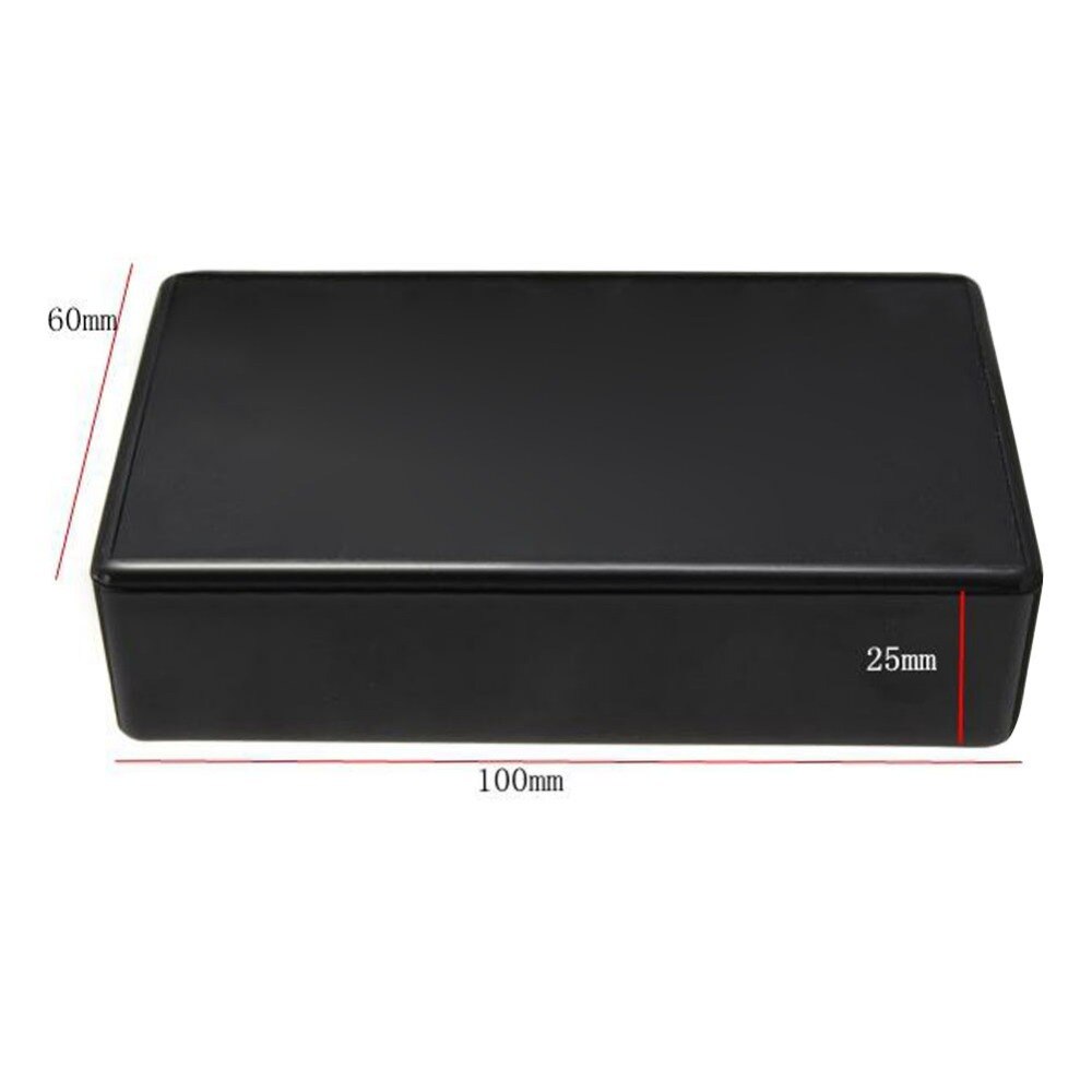 Caja de proyectos de bricolaje, carcasa de plástico para electrónica, caja de conexiones pequeña para escritorio, 100x60x25mm, Abs