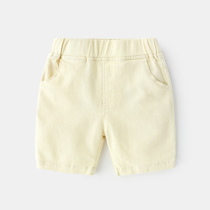 Kinderen jongens stoffen zomer baby jongen korte broek elastische taille baby zachte broek patchwork baby jongen shorts