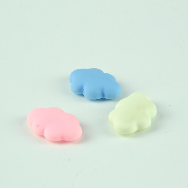 3Pcs Magneten Leuke Witte Wolk Hars Magnetische Koelkast Interieurstickers Home Office Stickers Decoratieve Magneten: A 3pcs