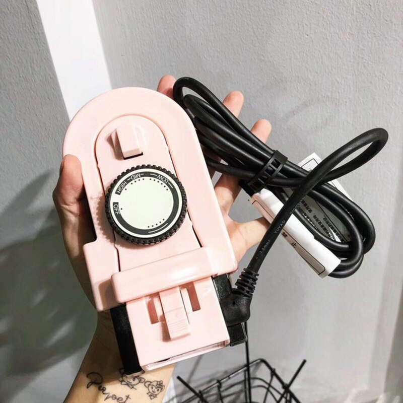 Household Clothes Steamer Portable Electric Iron Steamer Garment Small Iron Machine Mini Folding Travel Hanging Machine: white