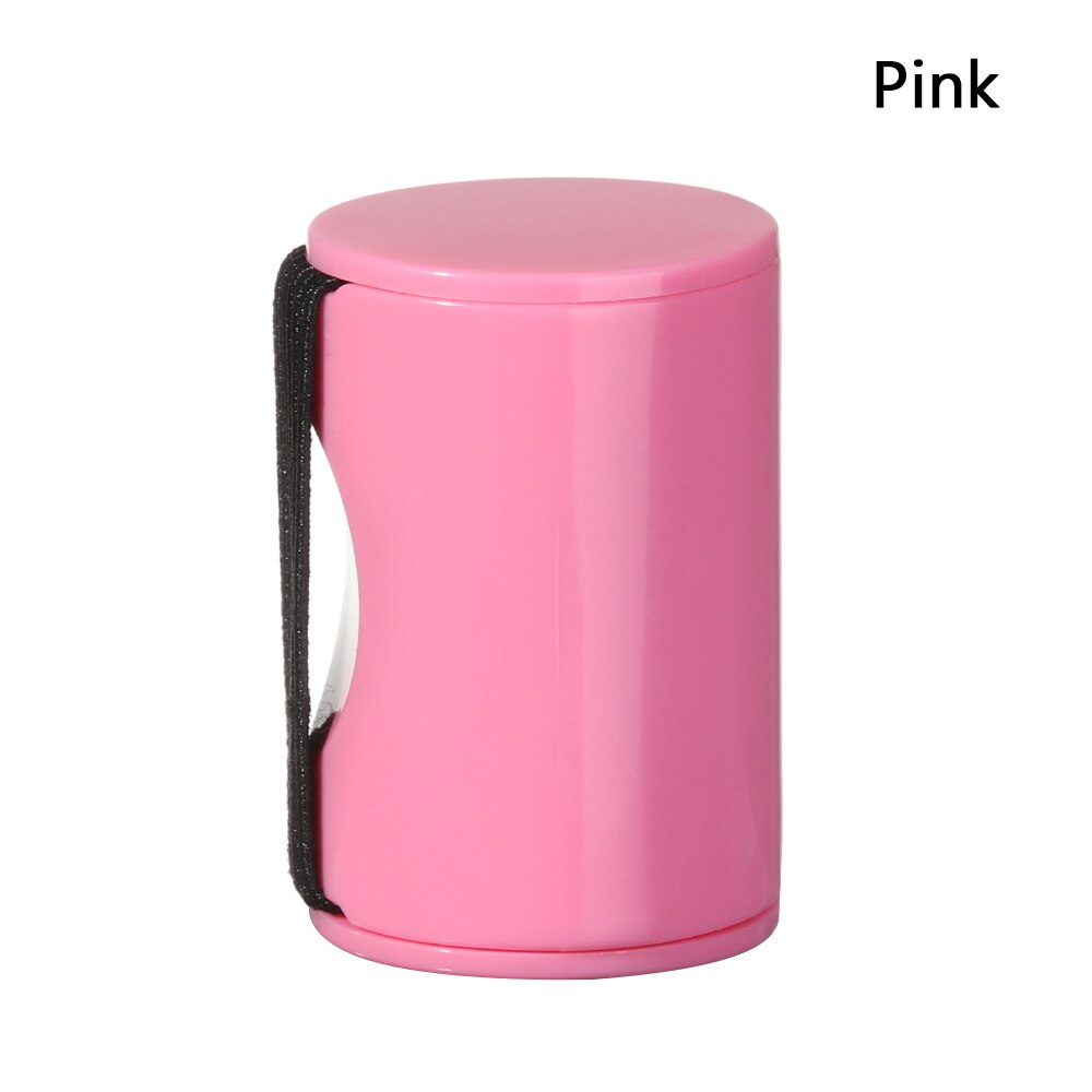 7 Colors Plastic Rhythm Sand Shaker Music Finger Ring Fingers Shot Soft adjustable auto strap Guitar Ukulele Instruments Tool: Pink