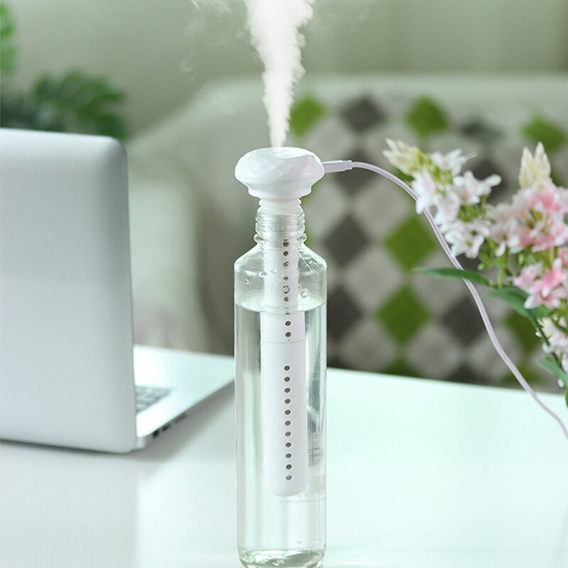 130Ml Luchtbevochtiger Essentiële Olie Houtnerf Aromatherapie Diffusers Aroma Purifier Mist Maker Led Licht Voor Thuis: usb humidifier mini