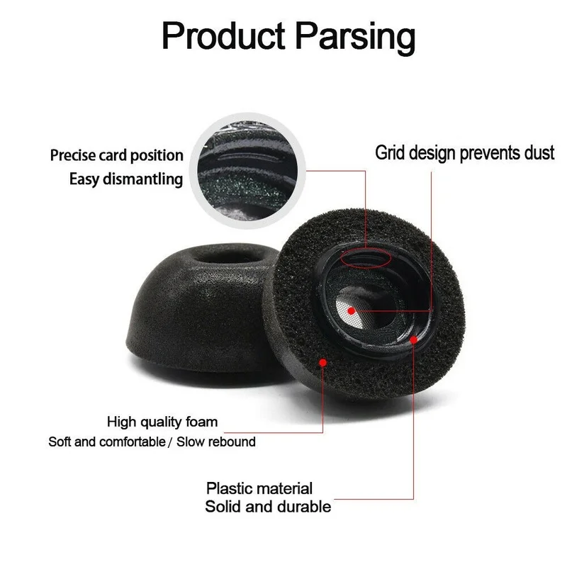 1/3 paires d'embouts d'oreille en mousse à mémoire de forme pour AirPodsPro, réduction du bruit, manchon de protection, embout d'oreille de remplacement pour Apple Air Pods Pro