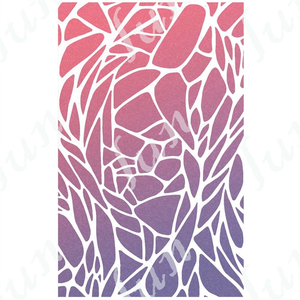 Spring Floral Stars Green Leaves Layering Stencil Reusable DIY Paper Scrapbooking Diary Background Decoration Embossing Template