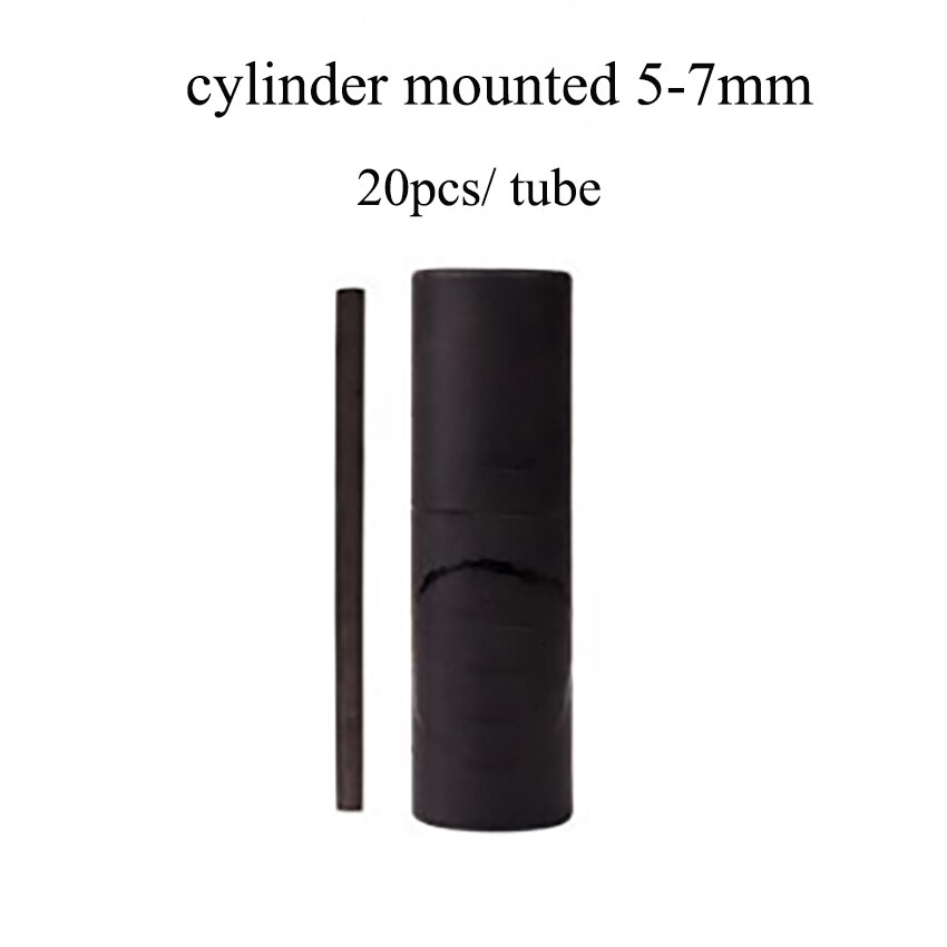 1 sæt 30 stk /20 stk cylinder bomulds pilstrimmel til kunstner oliemaleri skitsering trækulstrimler kulkulstænger: Cylinder 5-7mm