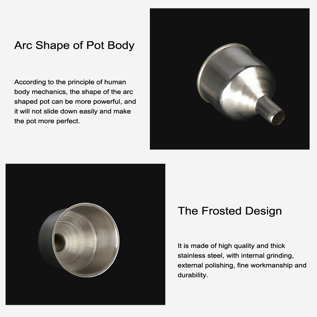 Mini Funnel Stainless Steel Funnel Portable Funnels Household Liquid Dispensing Kitchen Tools Home Kitchen Accessory for liquid