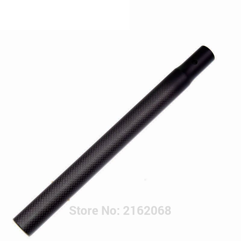 Slide bil scooter push balance cykel glans mat 3k fuld kulfiber cykel sadelpind reducer rør 25.4/27.2*22.2mm gratis skib