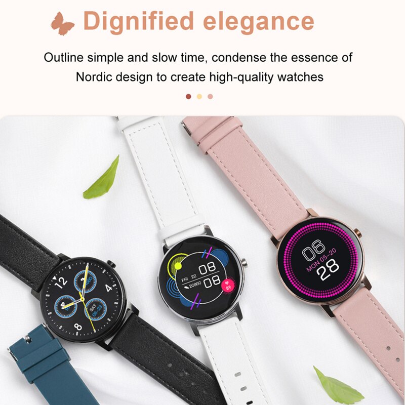 Smart Uhr Frauen Fitness Tracker Wasserdichte IP67 L01 Bluetooth Anruf Smartwatch Herz Rate Monitor Multi-Sport Modus Uhr