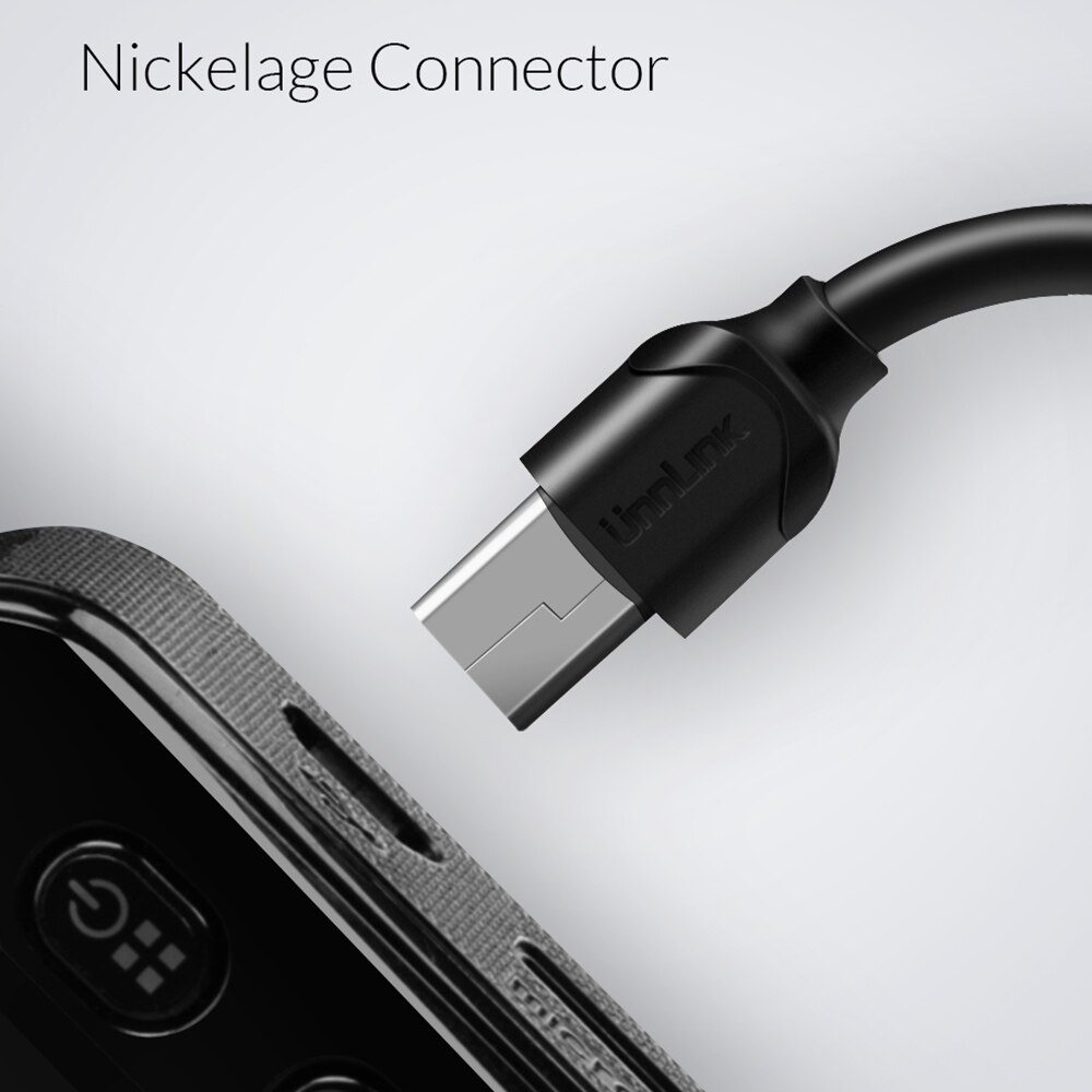 Unnlink Mini USB Power Kabel 3.5m DC 5V 2A Koperdraad Voeding Kabel Cord Voor Auto GPS auto Camera Recorder POS DVR Dashcam