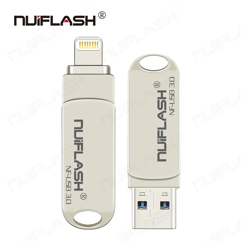 Unidad Flash USB 128 de gran capacidad para iPhone, memoria flash de 32GB, 64GB, 3,0 GB, disco U de