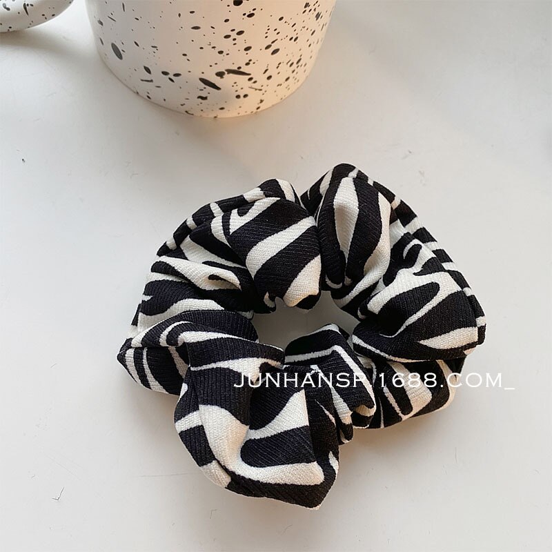 Scrunchies negros temperamento para Otoño/Invierno, lazos para el cabello a la , soporte para cola de caballo, banda elástica para el cabello, accesorios para el cabello coreanos para mujeres y niñas