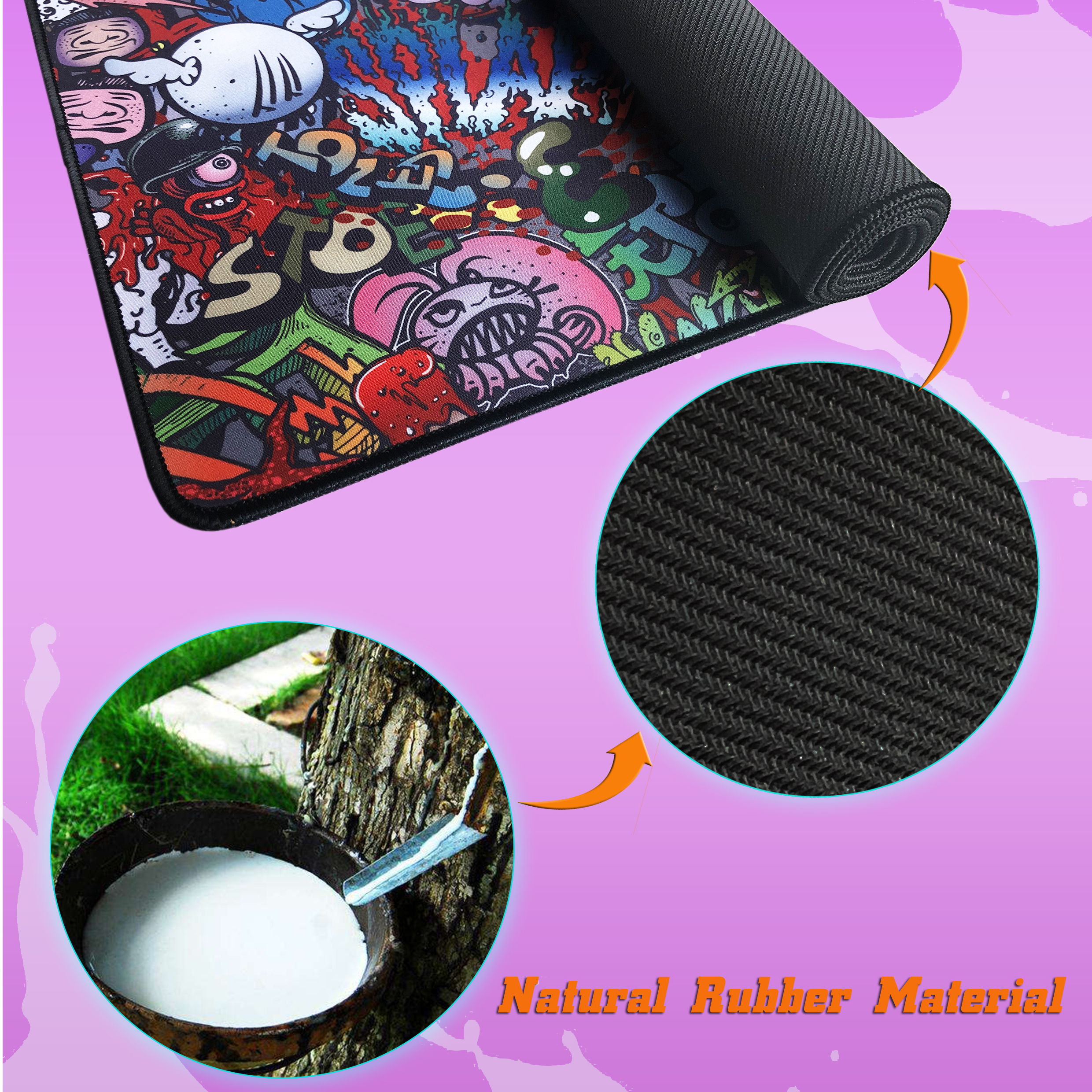 Large Size Mouse Pad Gaming MousePad Game natural rubber Mause Non-slip PC Desk Locking Edge Mat keyboard pad