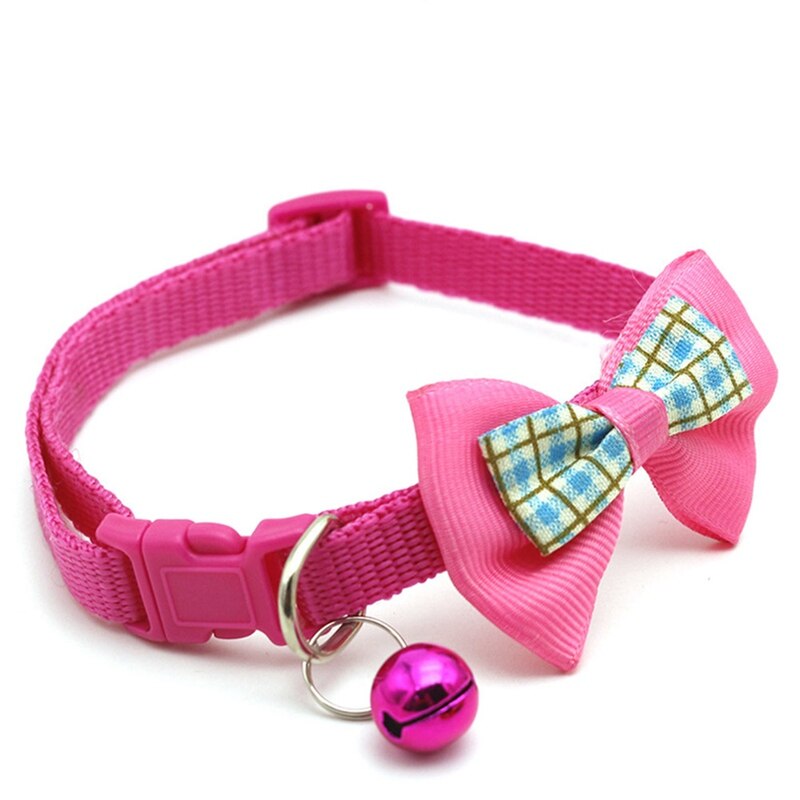 1pc couleur bonbon réglable nœud papillon cloche nœud papillon collier cravate chiot chaton chien chat animal de compagnie directe: RH2