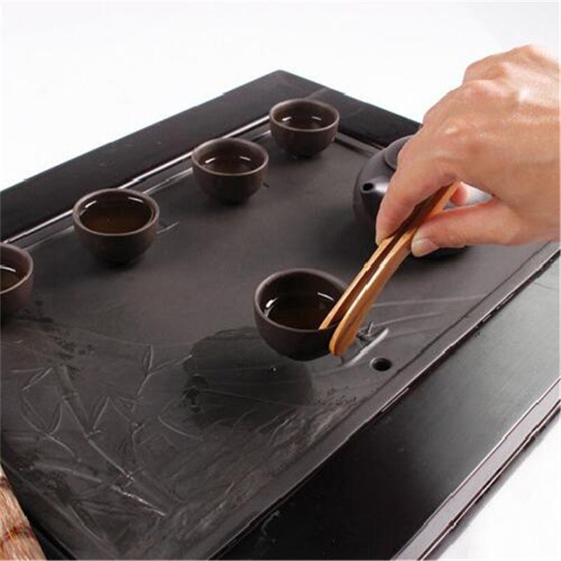 Chinese Bamboo Tea Clips Candy Fruit Salad Small Tools Food Tongs Kitchen Utensils With String Tea Cookie Anti-scalding Tea Clip