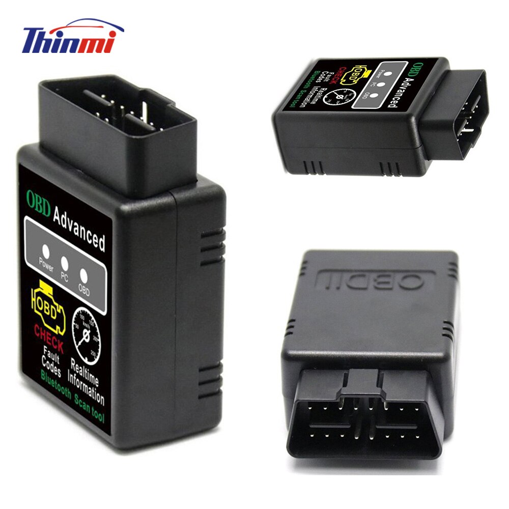 Obd2 2 obd2 elm327 v1.5 bluetooth can bus check engine outil de diagnostic automatique pour voiture adaptateur d'interface pour pc android