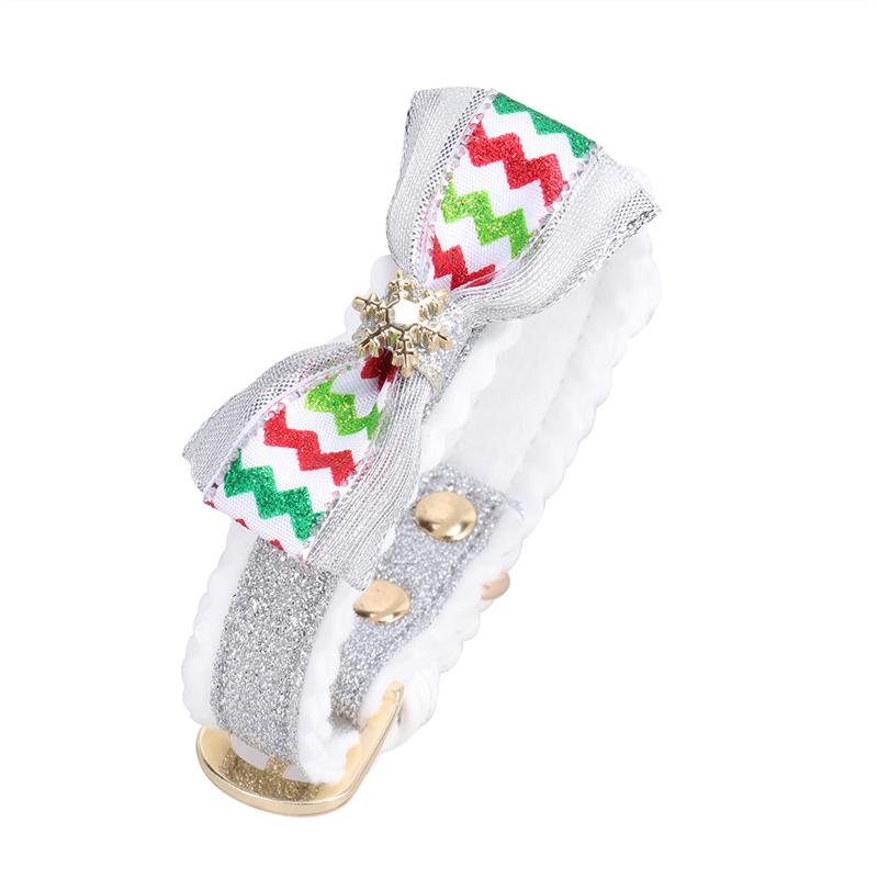 1 st julhalsband för sällskapsdjur rosett halsband snöflinga halskedja för husdjur katt kattunge hund