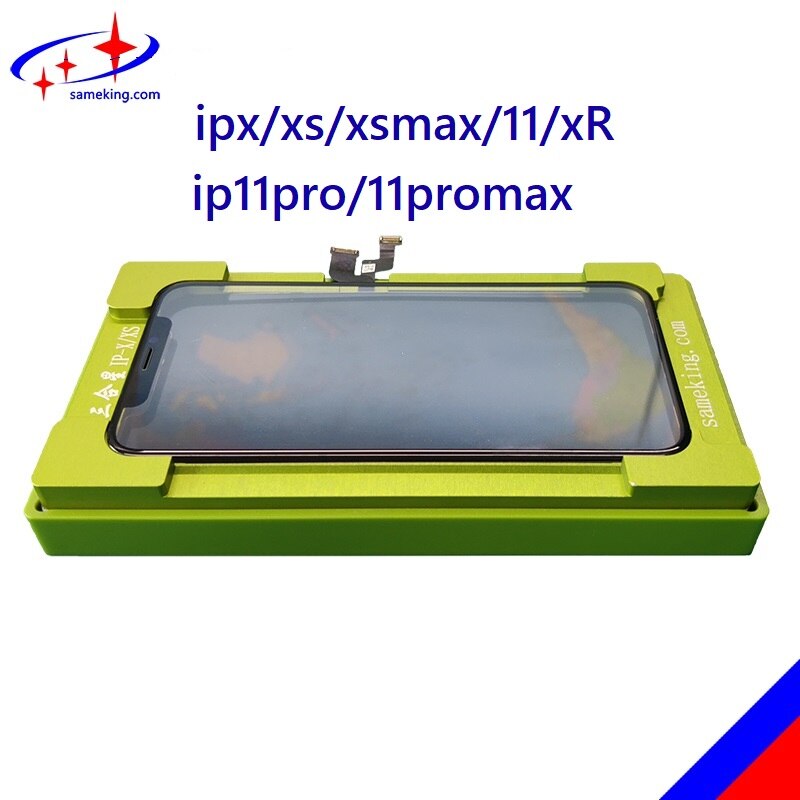 2 em 1 molde de estratificação universal para iphone11 pro max xr x xs max oca vidro lcd tela de toque alinhamento molde cola localização esteira