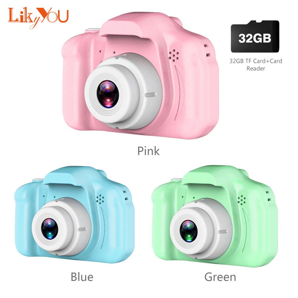 3 Colors Kids Digital H D 1080P Video Camera 2.0 Inch 1300w px Color Display Children Baby