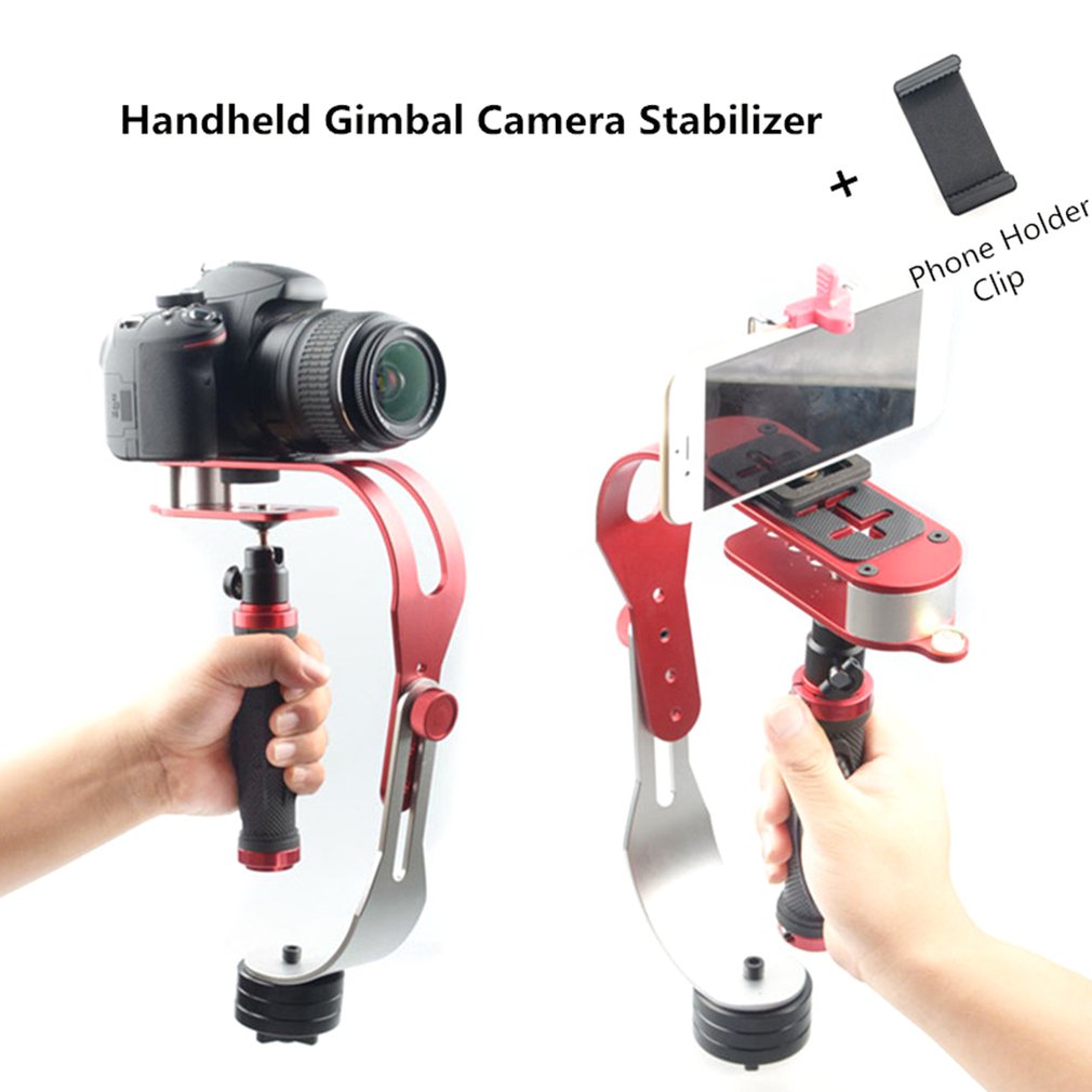 Alliage d'aluminium Mini stabilisateur de caméra numérique portable vidéo steeryam Mobile DSLR 5DII mouvement DV stabilycam pour Gopro avec pince